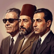 طه حسين ومحمد كرد علي وعلي مصطفى مشرفة